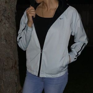 Light Blue Nike Water Resistant Training Jacket